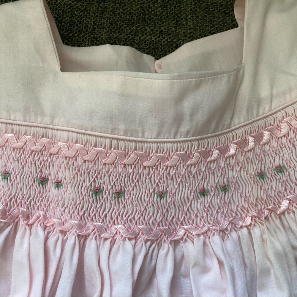 pink smocked dress - 3-6 mos. dress baby girl